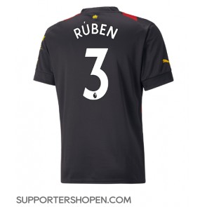 Manchester City Ruben Dias #3 Borta Matchtröja 2022-23 Kortärmad
